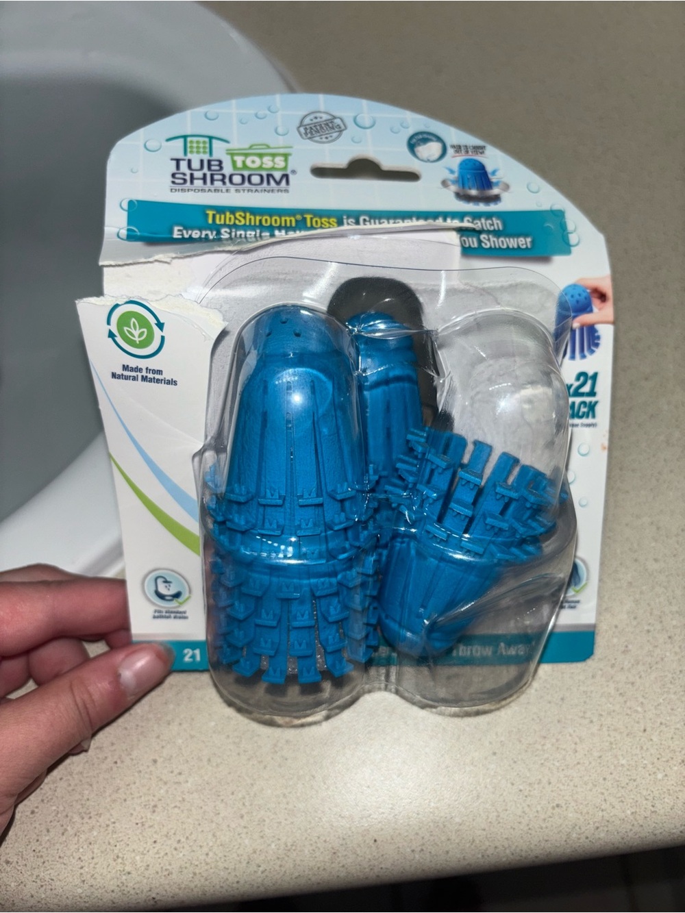 Shower Tub Toss Hair Catcher